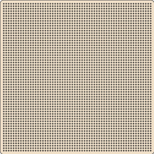 Plywood cross stitch blanks. 61 x 61 holes. 60 x 60 cross stitches. Square. To suit Veronique Enginger alphabet letters. Embroidery blanks