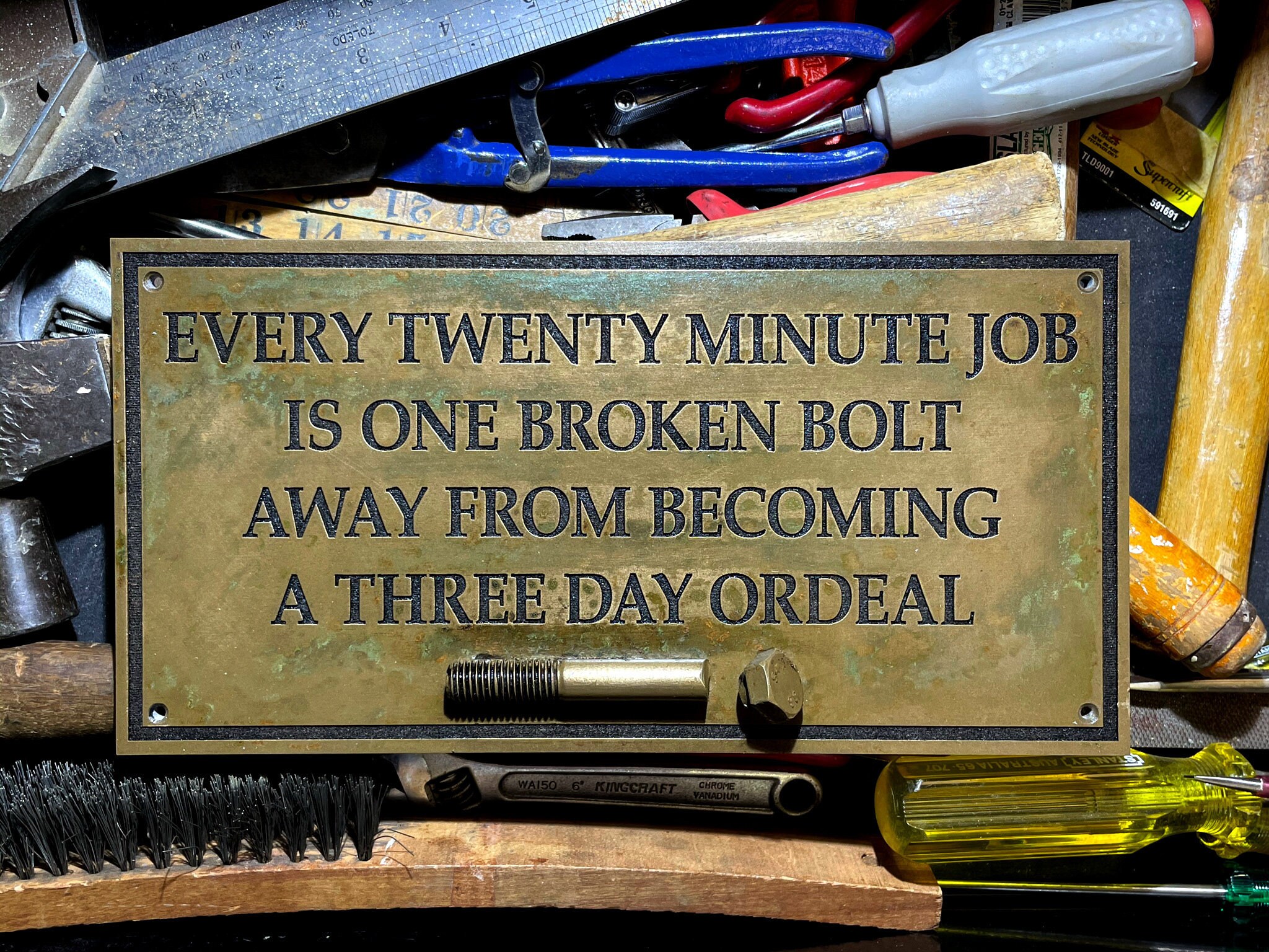 Every Twenty Minute Job is One Broken Bolt Away From Etsy
