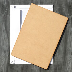 50x A4 Laser cut MDF rectangle blanks for Mailers, Packaging & Crafts Heavy duty protection for artwork prints, photos. Menu Backing board