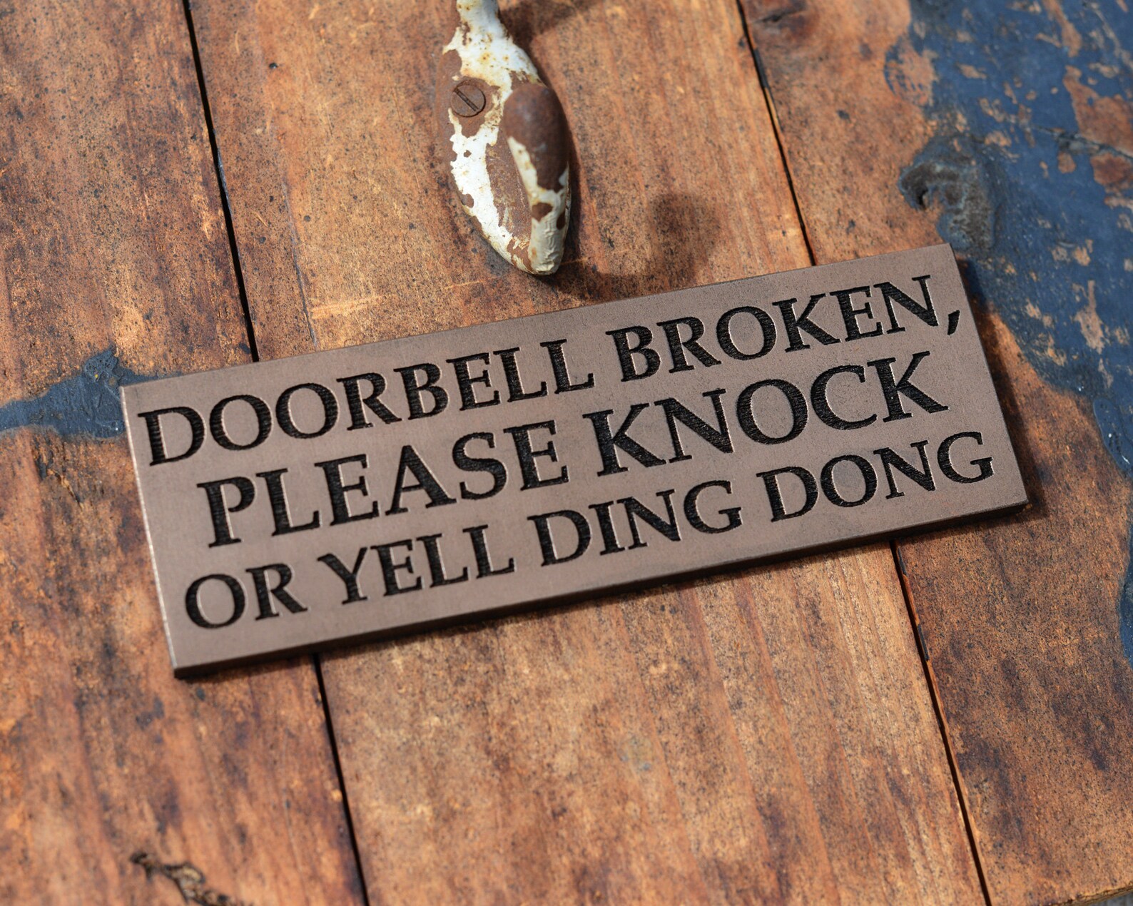 DOORBELL BROKEN Please Knock or Yell Ding Dong. Funny Door - Etsy