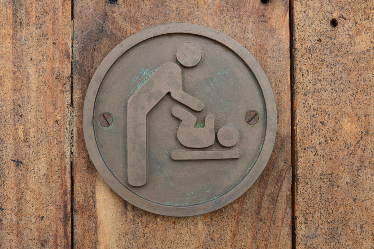 BABY CHANGE TABLE Toilet sign. Family Room Diaper change Etsy