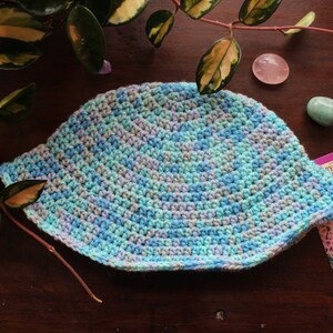 Blue bucket hat