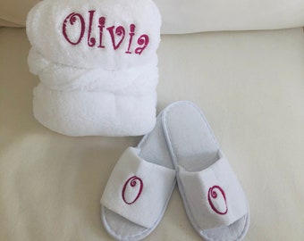 baby boy robe and slippers