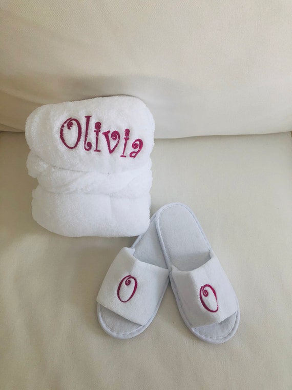 Kid's Robe and Spa Slippers Ring Bearer 