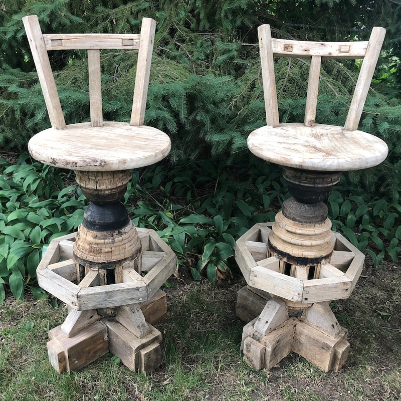 Rustic Bar Stools - Etsy