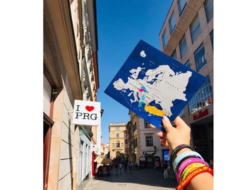 Europe Scratch Off Map: Travel Tracker, Magnetic & Classic (20x18 cm)