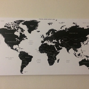 Canvas World Map - für Weltenbummler