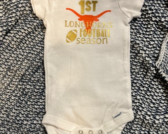 University of Texas ~ UT ~ Littlest Longhorn ~ Infant T-Shirt or Bodysuit 