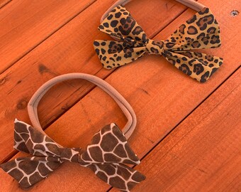 Into the Wild Nylon Headband Set, Baby Headbands, Animal Print