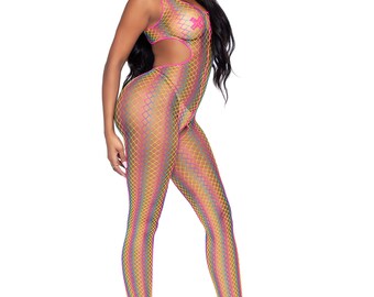 Rainbow Bodystocking - Etsy
