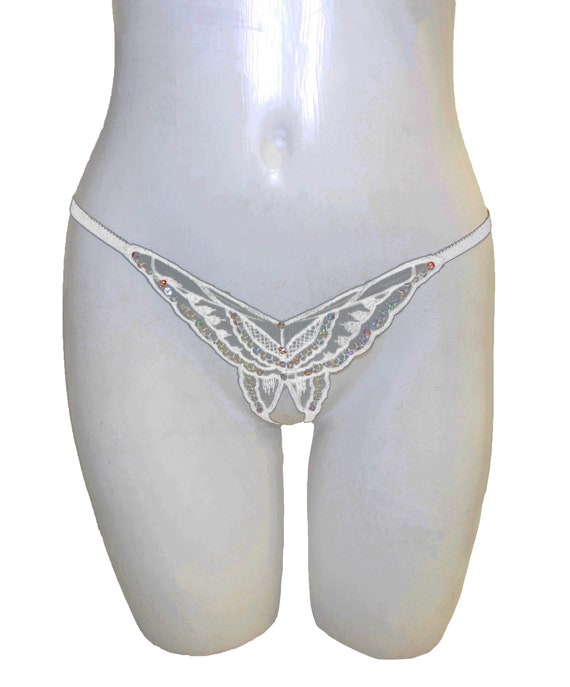 The Butterfly Thong White – Cou Cou Intimates