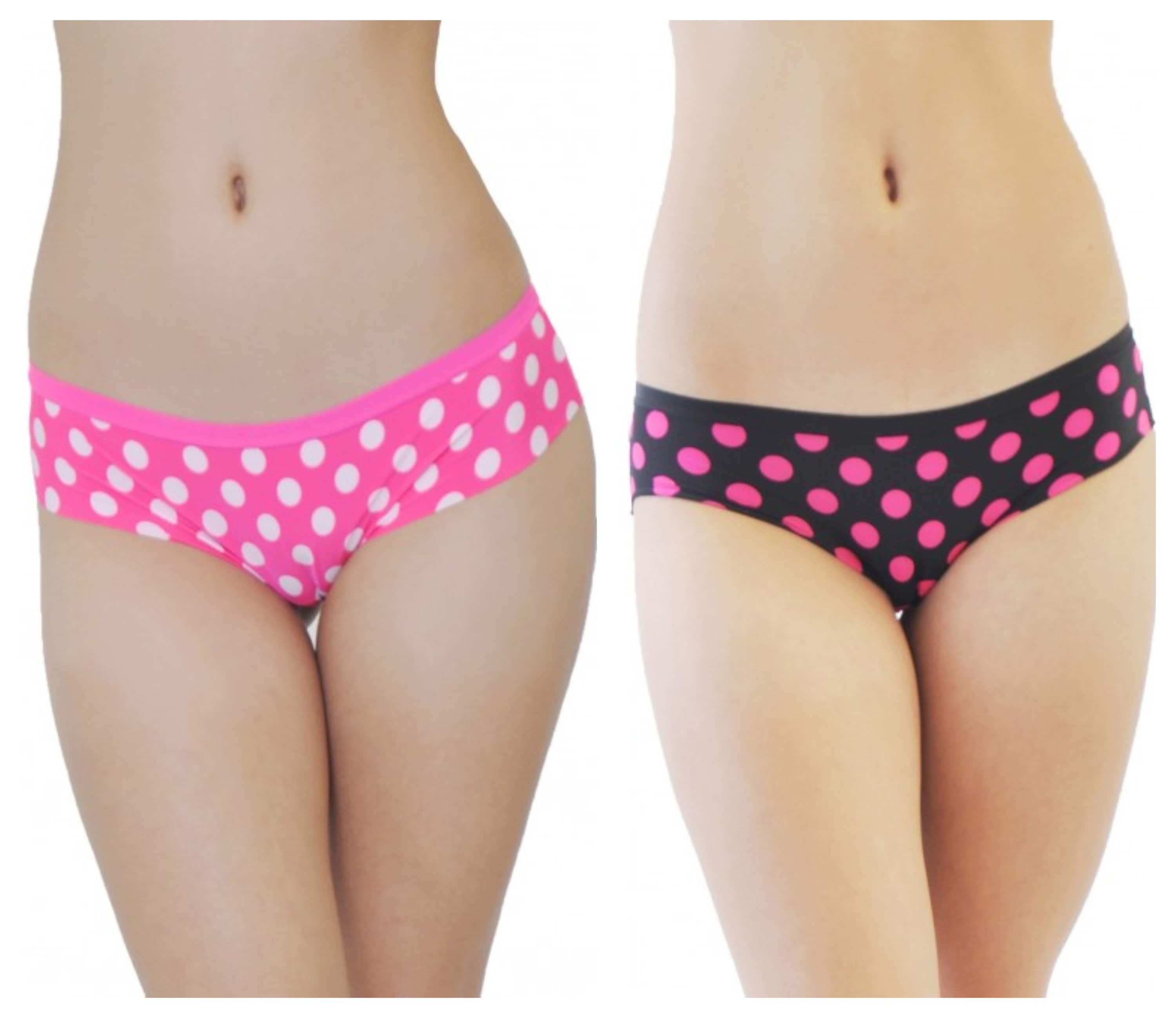 2 Pc Set Print Fabric Laser Hipster Panties - Etsy