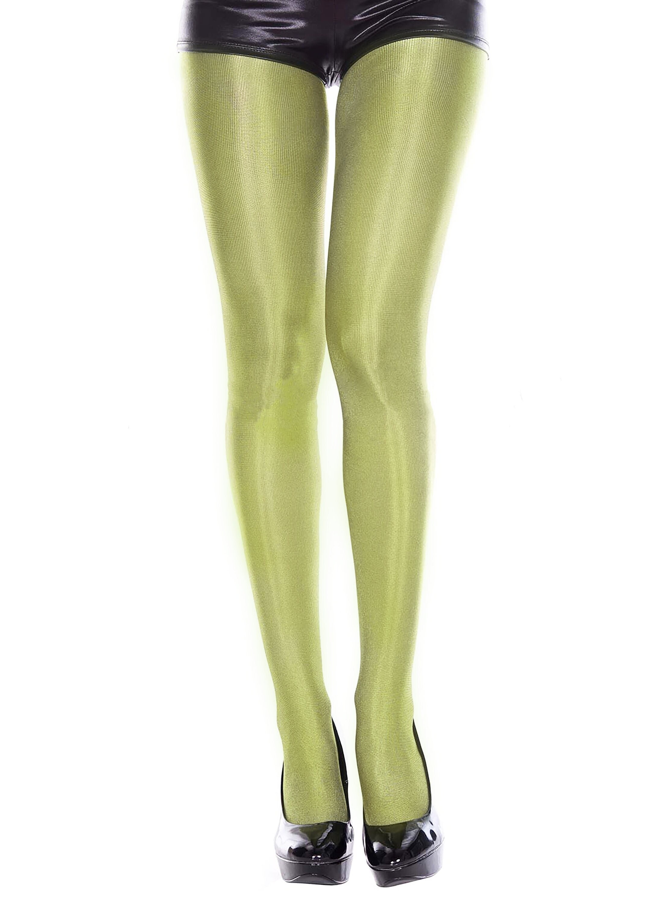 Sheer Green Tights 