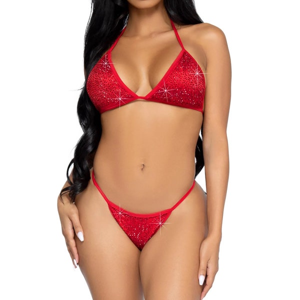 Sexy Rhinestone Bikini