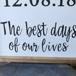Best Days of Our Lives Sign - Etsy