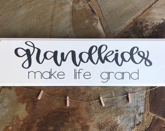 Wood Grandkids Sign