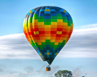 Hot Air Balloon Ride over Vineyards in Napa Valley, California