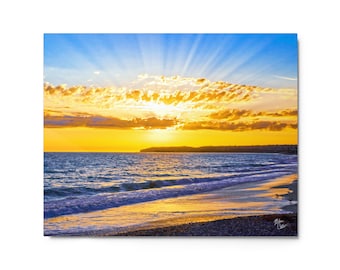 Corona del Mar Sunset - Metal Print 16x20 and or  8x10