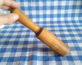 Pestle potato masher Vintage wood pounder Retro kitchen utensils Kitchenware Cookware Woodenware Farmhouse cottage interior decor