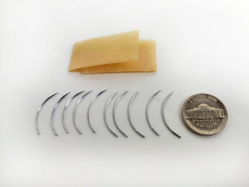 Curved Sewing Needles Set 10 Pieces Medical Clinic Instrument Etsy