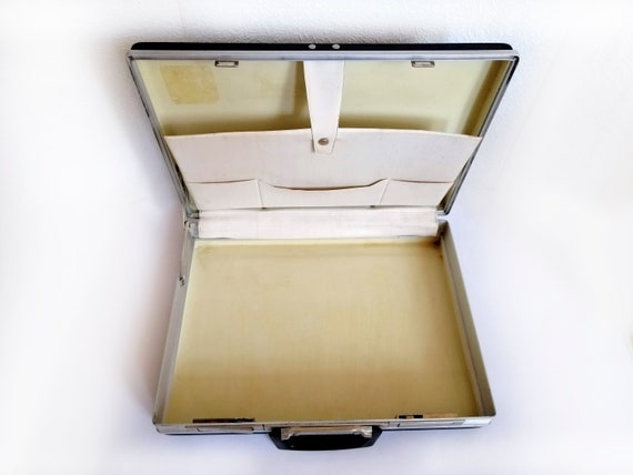 Black briefcase Plastic hard shell attache case B… - image 3