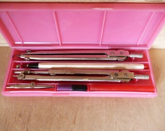Drafting tools kit Compass Hand drawing Architecture Engineering Technics School Art Sewing patterns Paper craft Stencil making supplies set