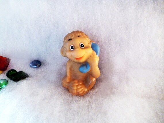 squeaky rubber monkey dog toy