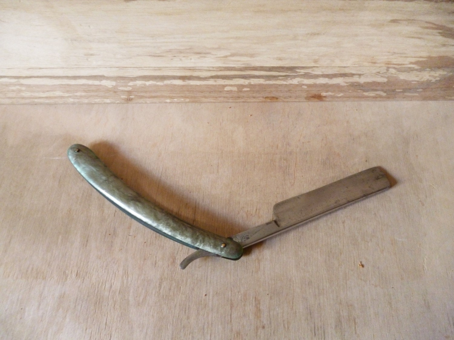 Straight Razor Vintage Cut Throat Blade in Case Wet Shaving Etsy