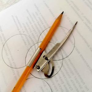 Drafting tool School Compass Vintage Architecture Engineering Technics Hand drawing Sewing patterns Paper craft Stencil making supplies