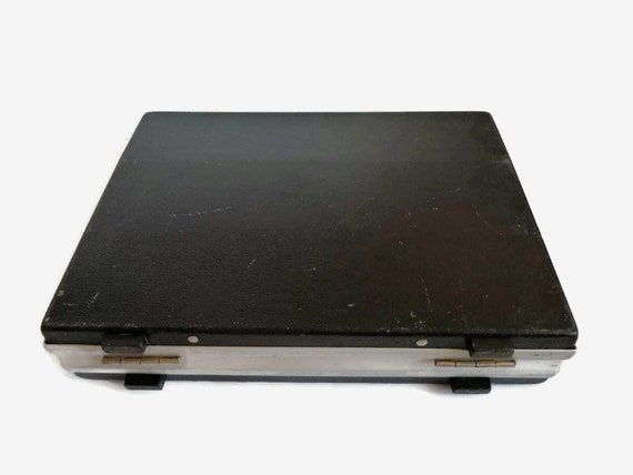 Black briefcase Plastic hard shell attache case B… - image 5