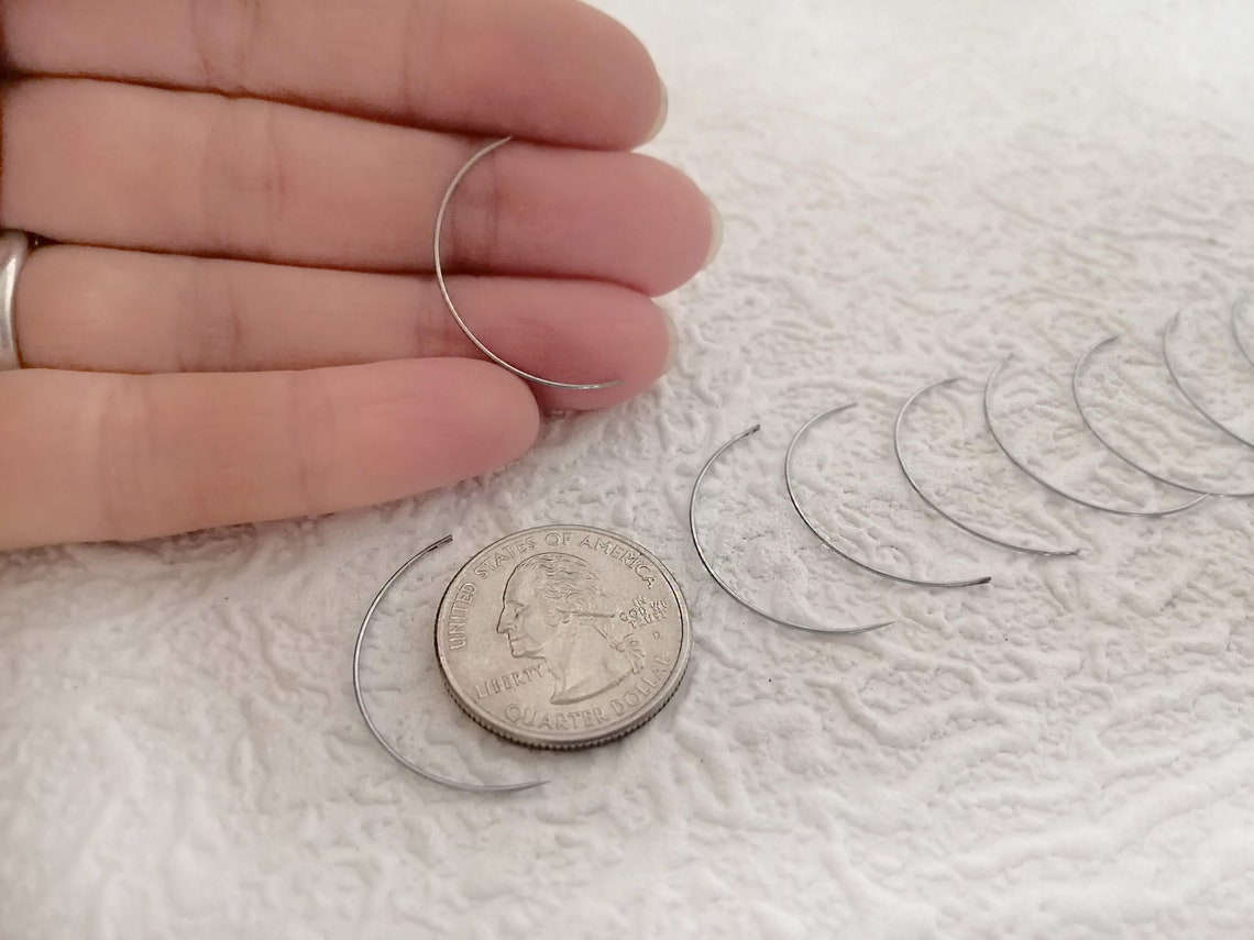 Curved Sewing Needles Set 10 Pieces Medical Clinic Instrument Etsy