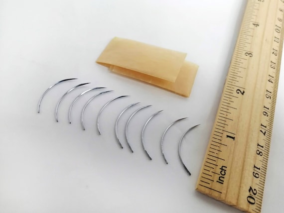 Curved Sewing Needles Set 10 Pieces Medical Clinic Instrument