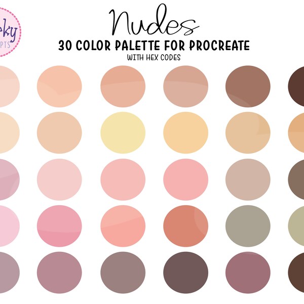 Nude Color Palette - Etsy