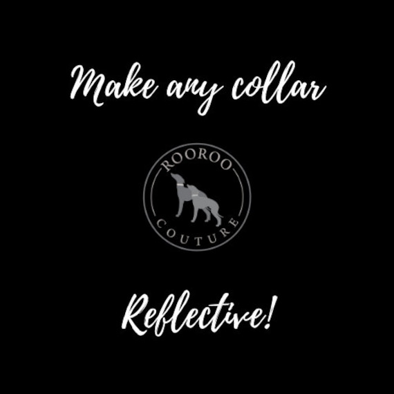 Collar Add On: Make any collar reflective! High visibility reflective edges