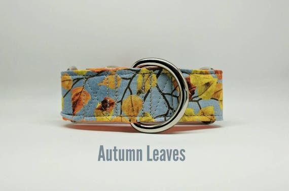Fall Leaves Dog Collar: Martingale, Buckle, Dog Collar