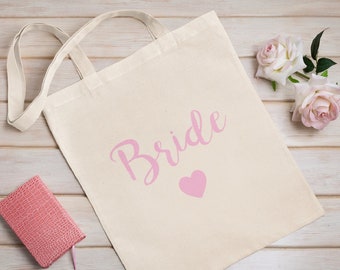 Braut Tote Bag, Hochzeit Baumwolle Geschenktasche