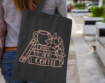 Shopper boeken en koffie - Funny Book Lover Gift