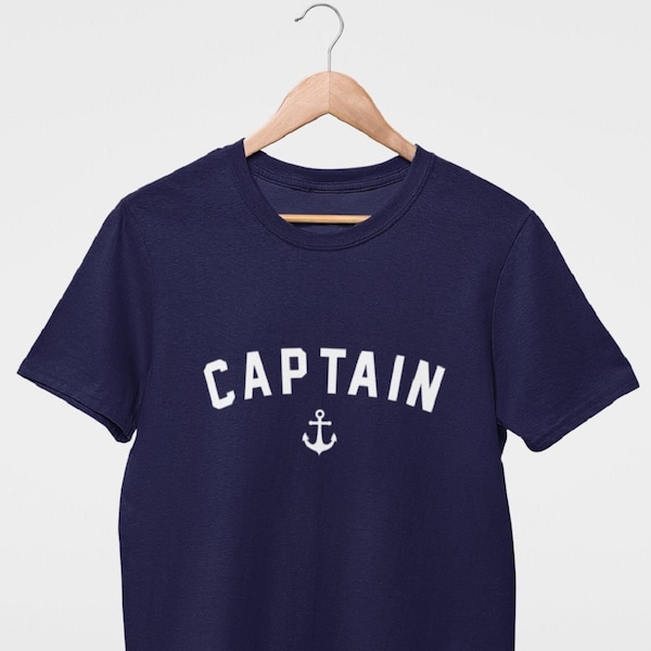 Captain T-Shirt - Sailing Gift Boat Present Sailor Tee Mens and Childrens Kids Unisex T-Shirt - Funny Boating Top Yacht Catamaran Marina