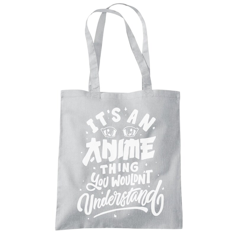 Anime lover Gift Idea It's an Anime Thing You Wouldn't Understand Shopping Tote Bag Funny Otaku Manga Comic Art Book Gamer Game Japan image 10