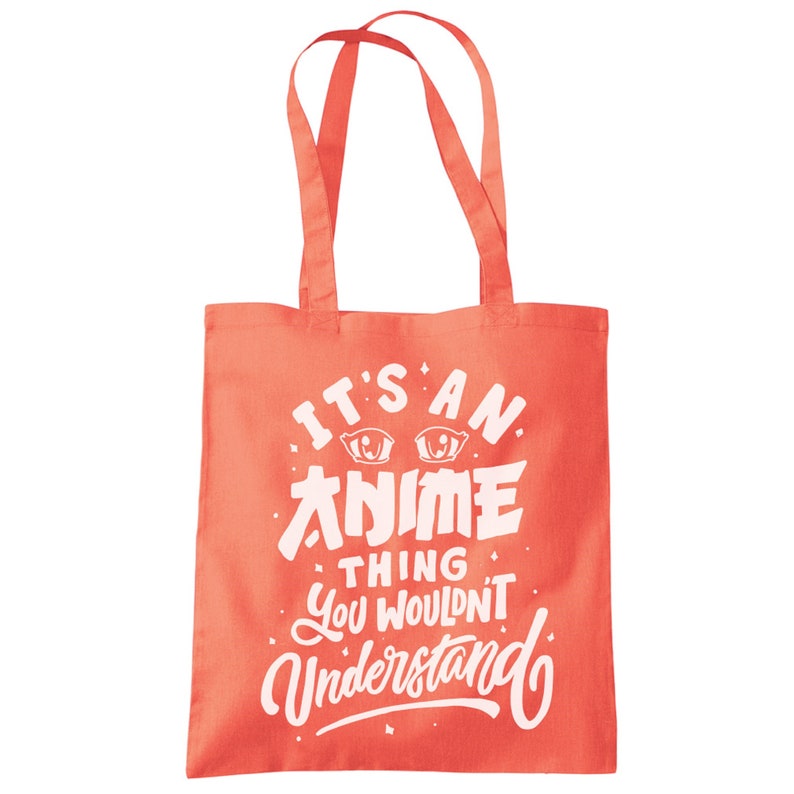 Anime lover Gift Idea It's an Anime Thing You Wouldn't Understand Shopping Tote Bag Funny Otaku Manga Comic Art Book Gamer Game Japan image 7