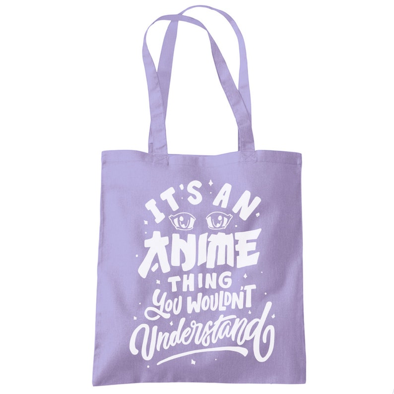 Anime lover Gift Idea It's an Anime Thing You Wouldn't Understand Shopping Tote Bag Funny Otaku Manga Comic Art Book Gamer Game Japan image 6