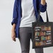 Book Lover Gift There Is No Such Thing As Too Many Books Shopper Tote Bag Worm Funny Reading Gift for Teacher Librarian College Uni Student 