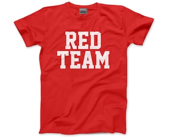 Rood team sportdag-T-shirt voor kinderen PE-evenementtop jongens meisjes kleur teamshirt PE-kit maat 3-4 tot 6XL VK lagere school middelbare school fitnessweek