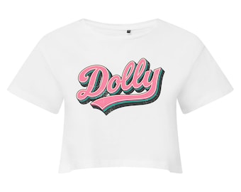 Koszulka retro w stylu western kowbojka inspirowana Dolly, koszulka vintage z muzyką country, graficzny top w stylu lat 70. i 80., strój na koncert, uroczy prezent