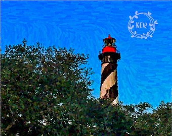 Fine Art, Digital Art, Art, Florida, Lighthouse, Saint Augustine, St. Augustine, St. Augustine Lighthouse