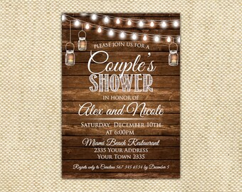 wooden invitations etsy