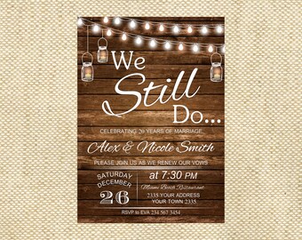 Vow Renewal Invite Etsy