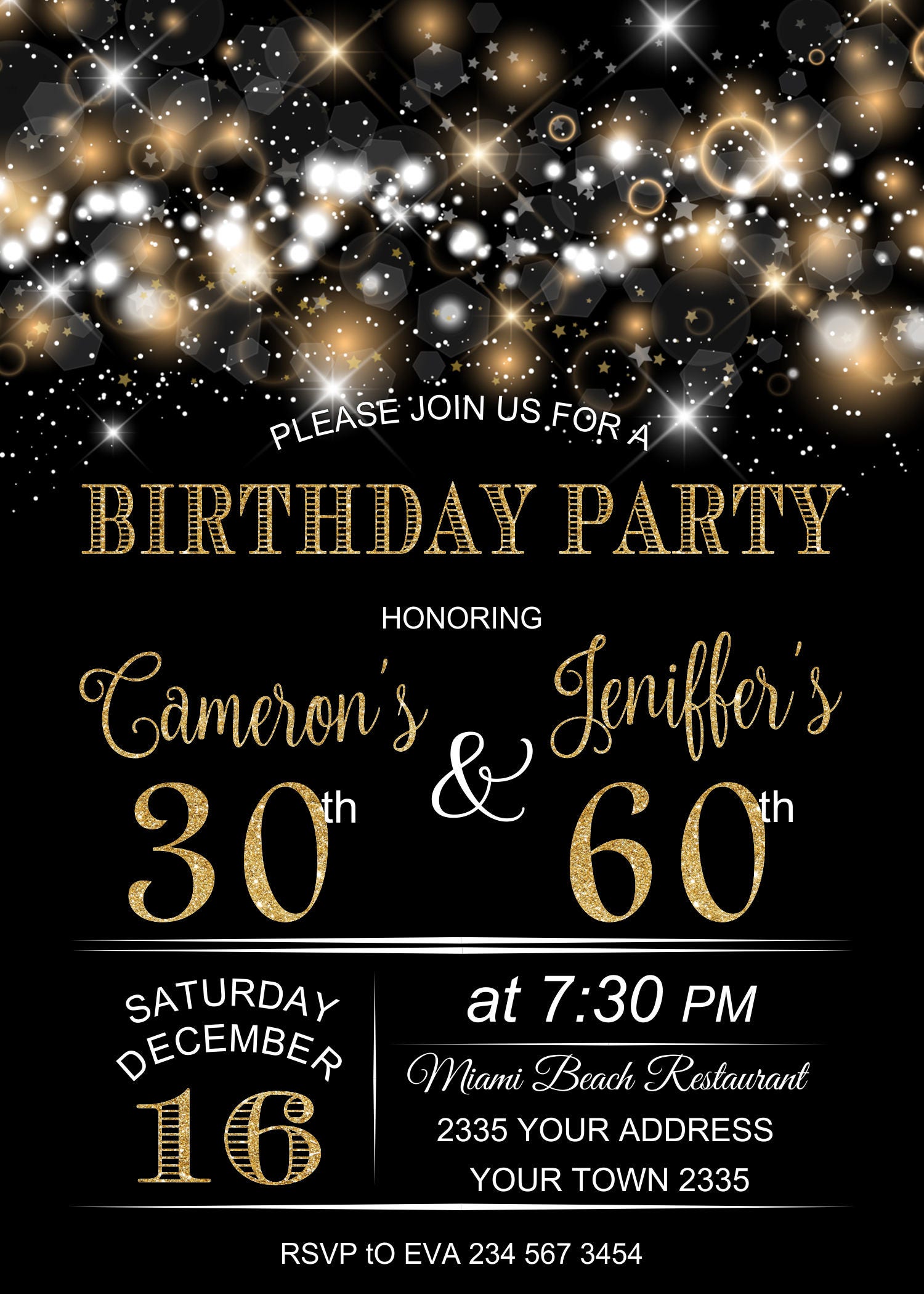 Joint Birthday Party Invitations Templates Free