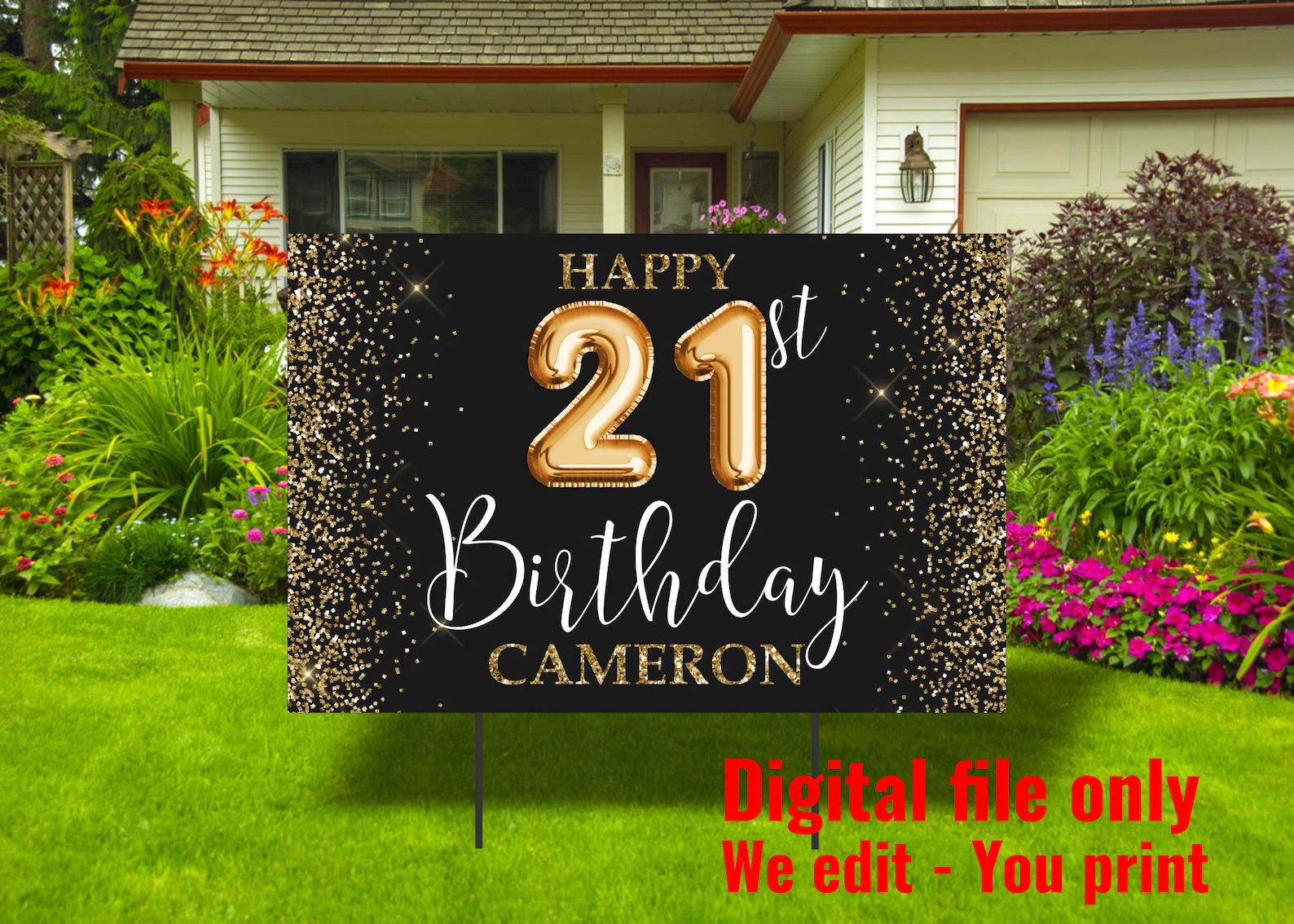 21St Birthday Sign Template 21St Birthday Sign Template