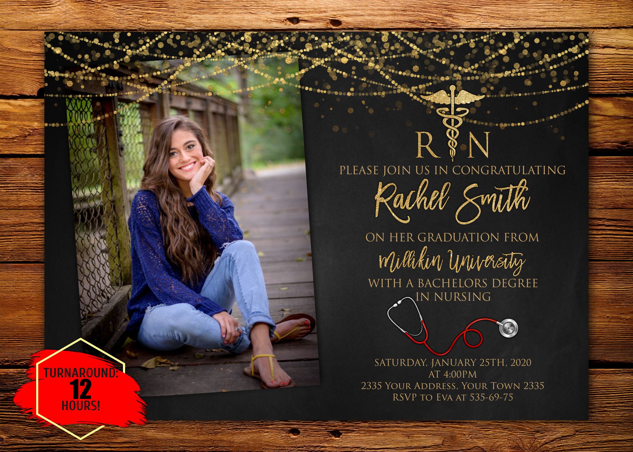 Nursing School Graduation Invitations Free Printable